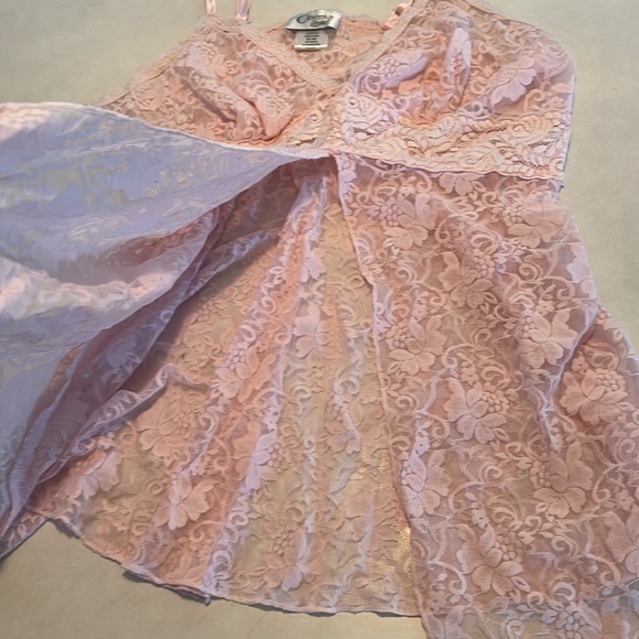 Baby pink lace cinema etoile slip dress. Size medium - Picture 3 of 4